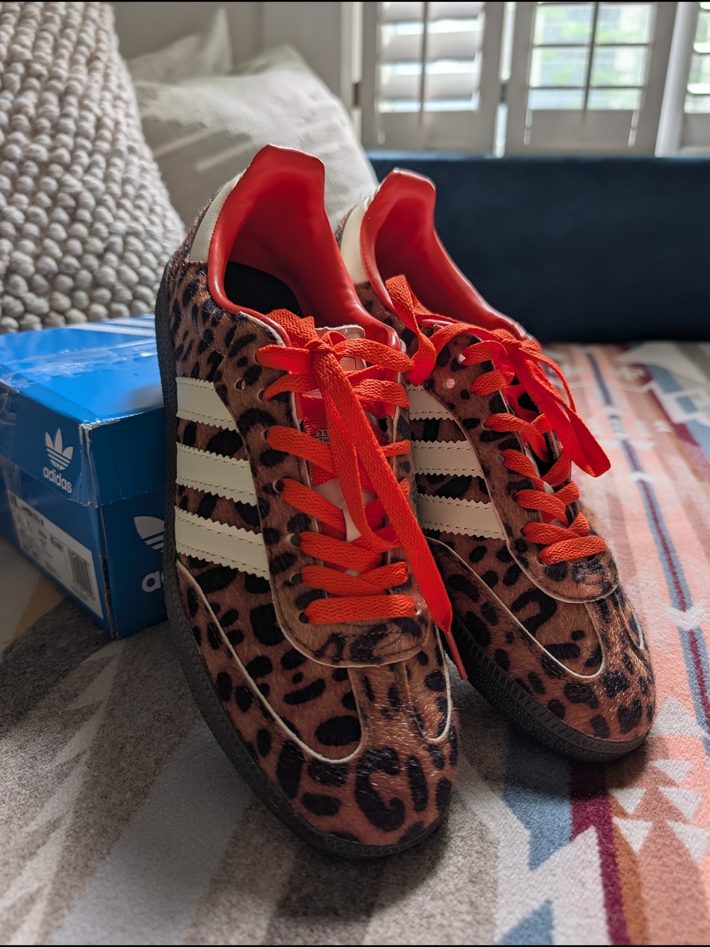 adidas Leopard Print "Cheetah Pack" with Orange Accents - Picture 6 of 8